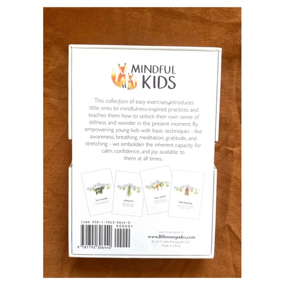 Mindful Kids Yoga/Mindfulness & Affirmations Card Set - Picture 2 of 3